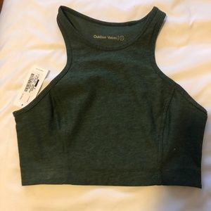Outdoor Voice Hunter Green Crop Top